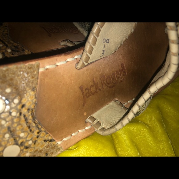 MAKE ME AN OFFER Rare Jack Rogers Snakeskin Sandal - Picture 3 of 3